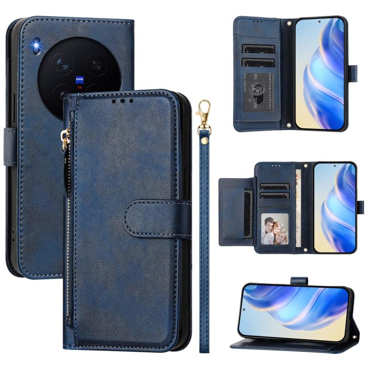 Multi-Card Slots Zipper Wallet Leather Phone Case, For vivo X300 FE 5G / S50 Pro mini 5G, For vivo X300s, For vivo Y21 5G 2026 / vivo Y05 4G, For vivo V70 FE 5G, For vivo X300 Ultra, For vivo X300 Pro, For vivo X300
