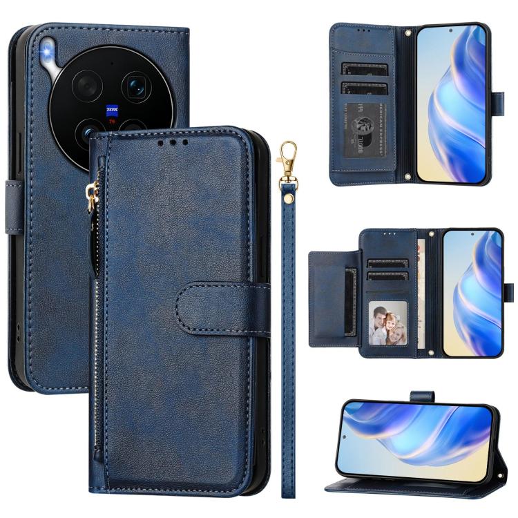 Multi-Card Slots Zipper Wallet Leather Phone Case, For vivo X300 FE 5G / S50 Pro mini 5G, For vivo X300s, For vivo Y21 5G 2026 / vivo Y05 4G, For vivo V70 FE 5G, For vivo X300 Ultra, For vivo X300 Pro, For vivo X300