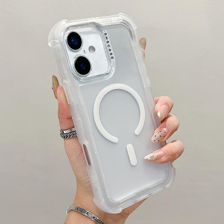 Transparent Matte TPU Hybrid PC 3-in-1 MagSafe Phone Case, For iPhone 18 Pro / 17 Pro, For iPhone 18 Pro Max / 17 Pro Max, For iPhone 17, For iPhone Air, For iPhone 16 Pro Max, For iPhone 16 Pro, For iPhone 16 Plus, For iPhone 16