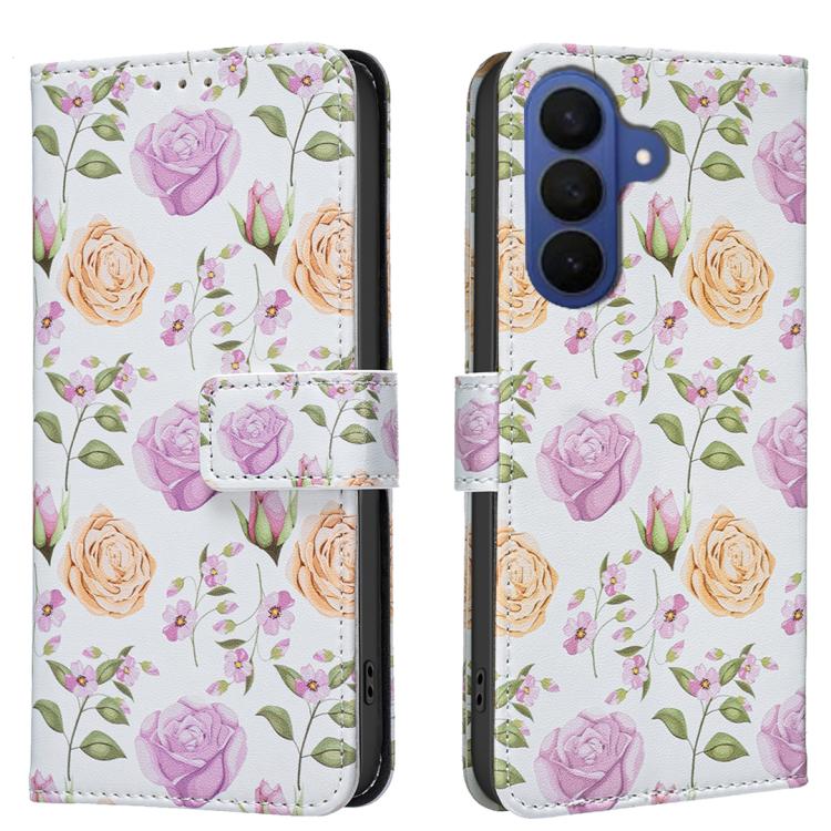 BF42 Color Painting Leather Phone Case, For Galaxy S26 FE 5G, For Samsung Galaxy S26 Ultra 5G, For Samsung Galaxy S26 5G