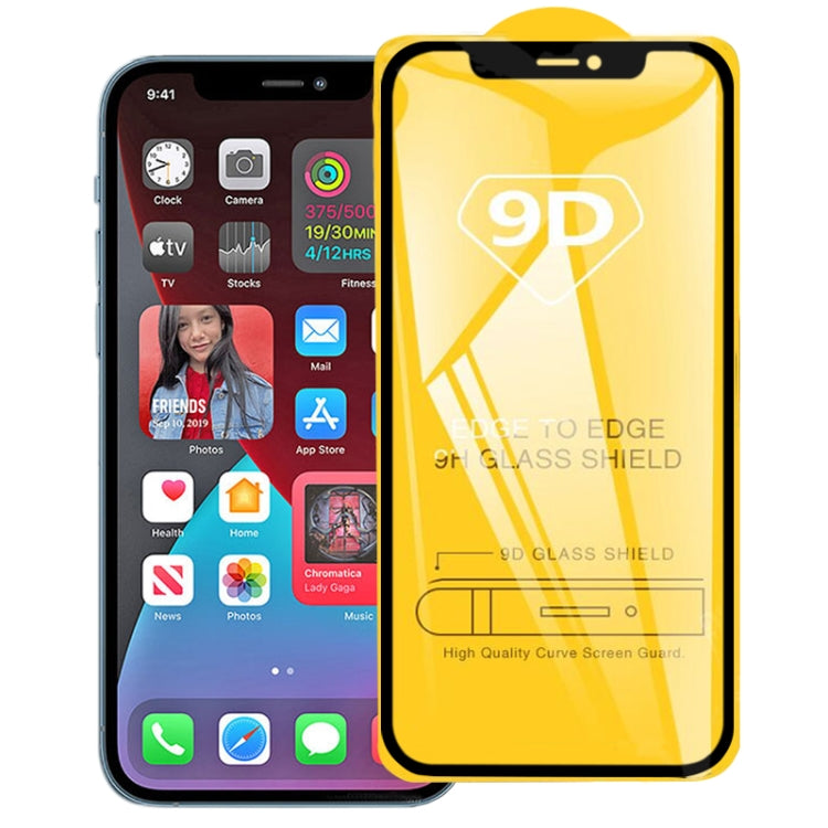 9D Full Glue Full Screen Tempered Glass Film, For iPhone 12 mini (1 PC), For iPhone 12 / 12 Pro (1 PC), For iPhone 12 Pro Max (1 PC)