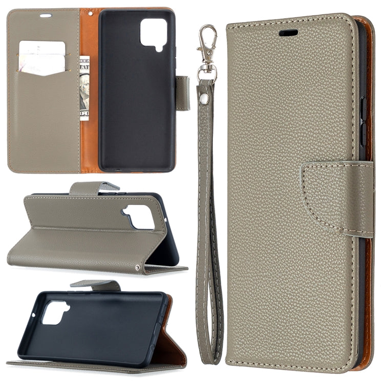 Litchi Texture Pure Color Horizontal Flip PU Leather Case with Holder & Card Slots & Wallet & Lanyard, For Samsung Galaxy A42 5G