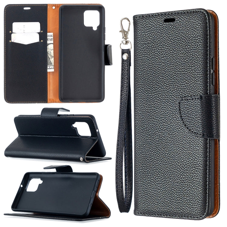 Litchi Texture Pure Color Horizontal Flip PU Leather Case with Holder & Card Slots & Wallet & Lanyard, For Samsung Galaxy A42 5G