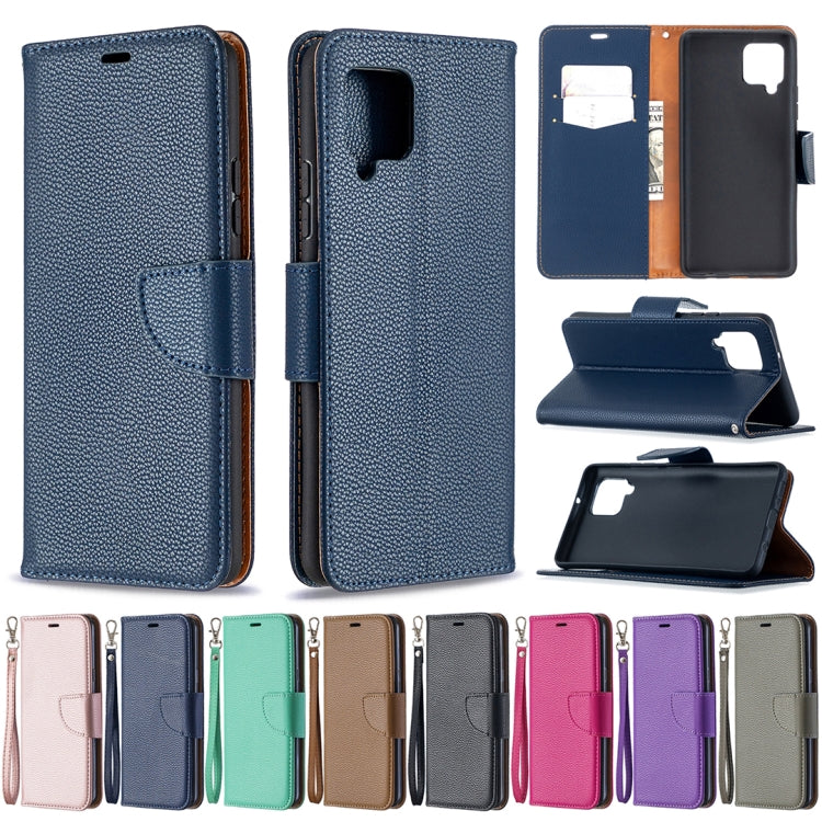 Litchi Texture Pure Color Horizontal Flip PU Leather Case with Holder & Card Slots & Wallet & Lanyard, For Samsung Galaxy A42 5G