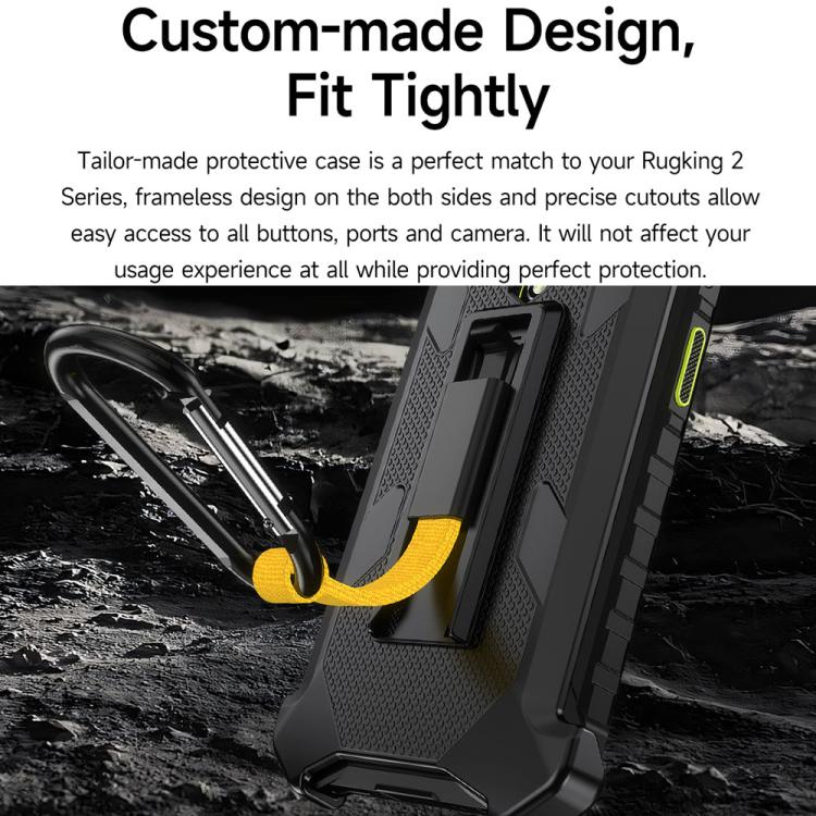 Ulefone Armor Back Clip Phone Case with Carabiner, For Ulefone RugKing 2 Pro, For Ulefone RugKing 3 Pro, For Ulefone RugKing 4 Pro, For Ulefone RugKing