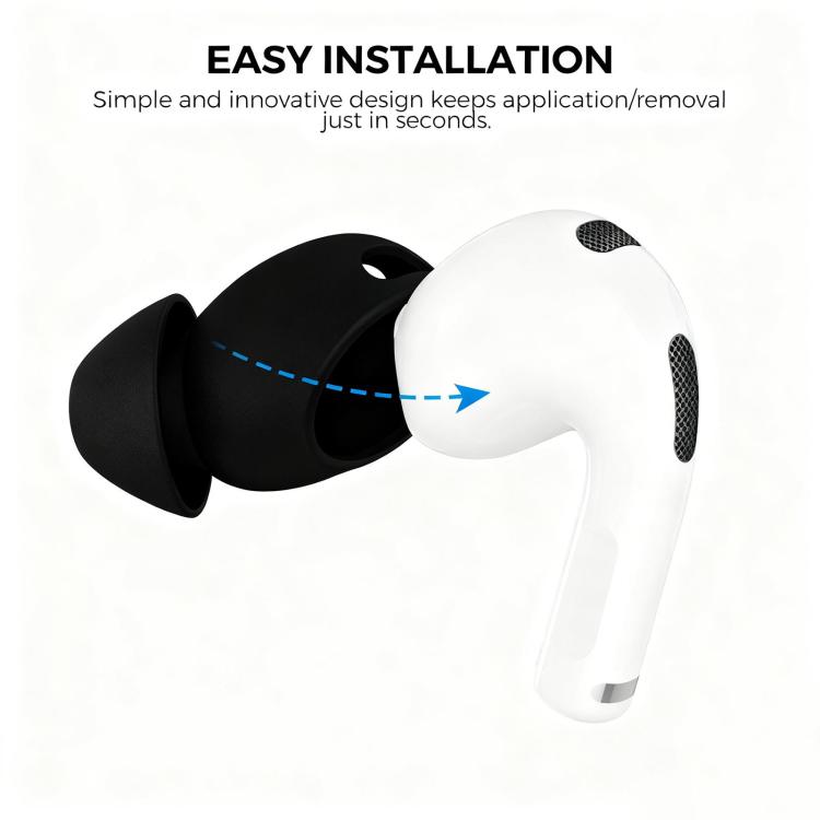 XDcase 3 Pairs Silicone Cover Ear Caps with Storage Case & Carabiner, For AirPods 5 / 4