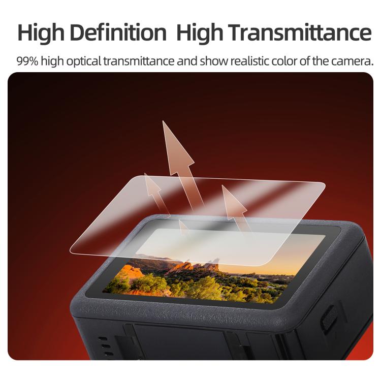 Sunnylife Screen Protector Tempered Glass Film For DJI Osmo Action 6, 1 Set, 2 Sets