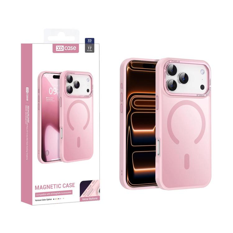 XDcase Metal Lens Frame Skin Feel Magnetic Phone Case, For iPhone 18 Pro, For iPhone 18 Pro Max, For iPhone 17 Pro Max, For iPhone 17 Pro, For iPhone 17