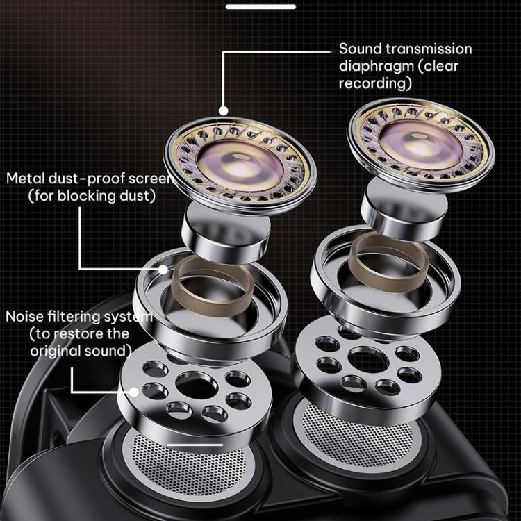 Q9 2 in 1 Lavalier Wireless ENC Microphone, Type-C Plug, 8 Pin Plug