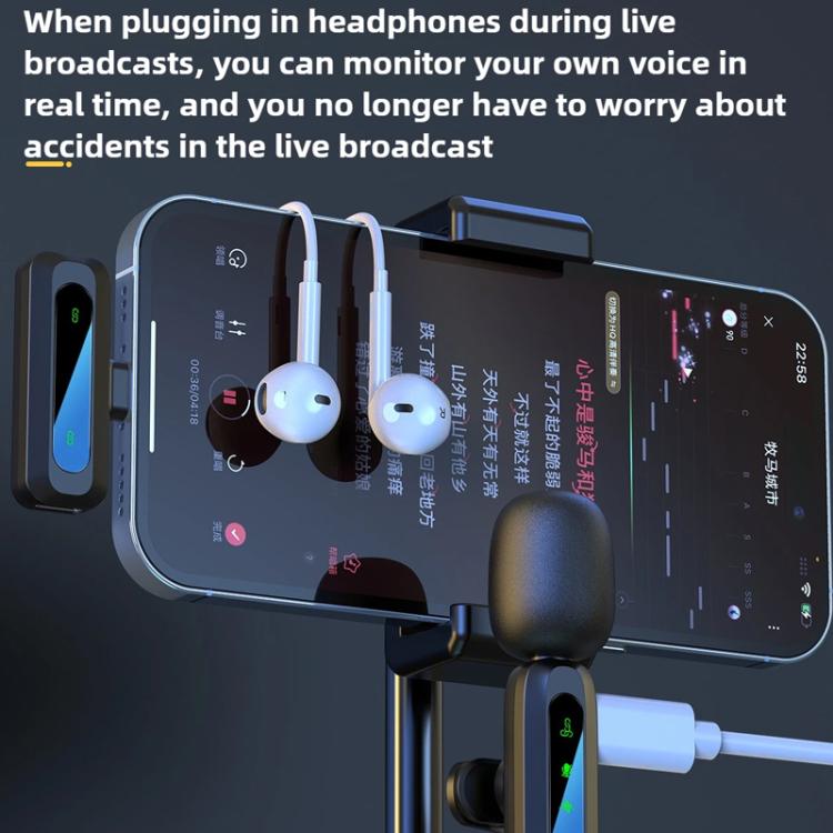 J3 2 in 1 Lavalier Wireless Microphone Noise Reduction Mini Mic, 2 Mics + Type-C Plug, 2 Mics + 8 Pin Plug