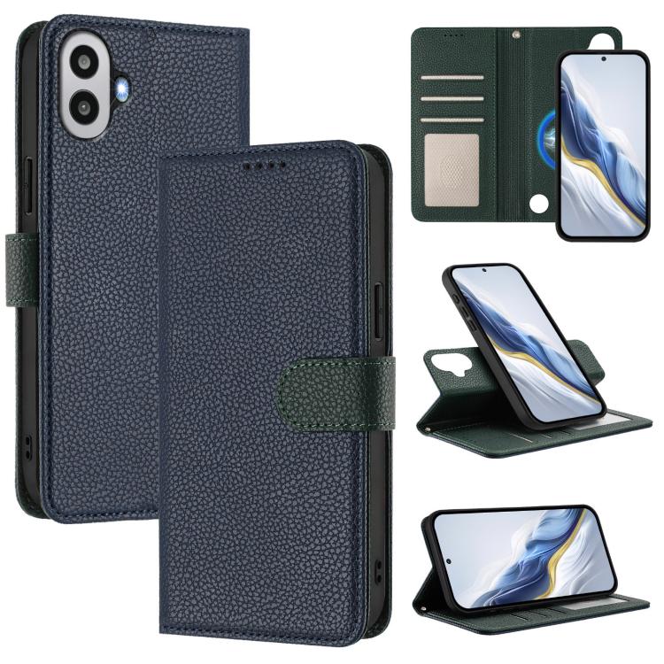 Detachable Litchi Texture Magnetic Vegan Leather Phone Case, For Nothing CMF Phone 1, For Nothing Phone 2a