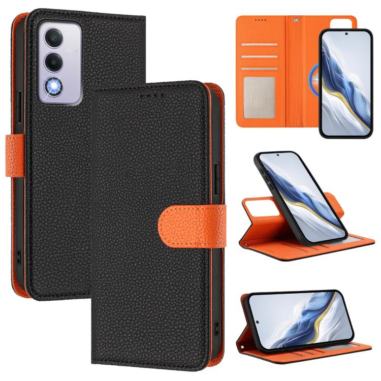 Detachable Litchi Texture Magnetic Vegan Leather Phone Case, For OPPO A3 Pro Global / A3 Energy, For OPPO Reno12 Pro Global, For OPPO Reno12 Global