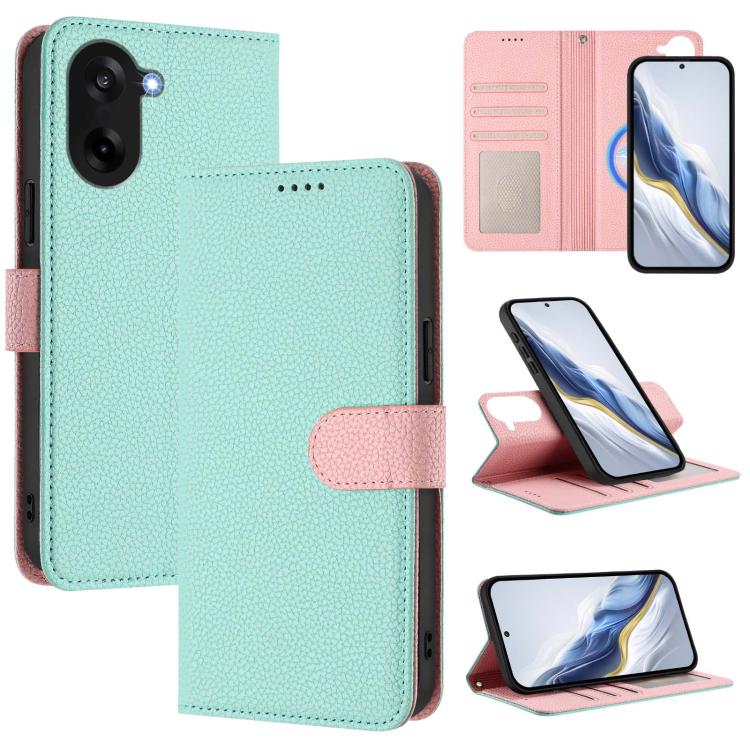 Detachable Litchi Texture Magnetic Vegan Leather Phone Case, For OnePlus Nord 5 / Ace 5 Ultra, For OnePlus Nord CE5 / Ace 5 Racing