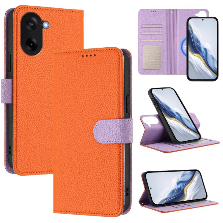Detachable Litchi Texture Magnetic Vegan Leather Phone Case, For OnePlus Nord 5 / Ace 5 Ultra, For OnePlus Nord CE5 / Ace 5 Racing