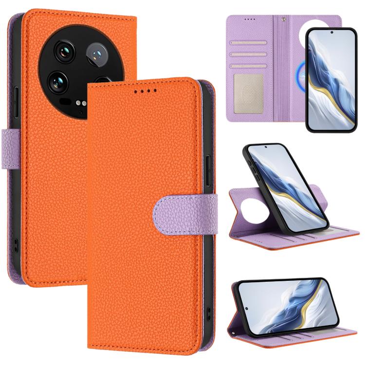 Detachable Litchi Texture Magnetic Vegan Leather Phone Case, For Xiaomi 15 Pro, For Xiaomi 15, For Xiaomi 14T Pro, For Xiaomi 14T, For Xiaomi 14 Ultra