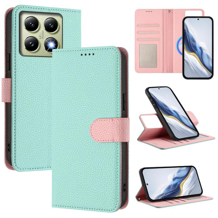 Detachable Litchi Texture Magnetic Vegan Leather Phone Case, For Xiaomi 15 Pro, For Xiaomi 15, For Xiaomi 14T Pro, For Xiaomi 14T, For Xiaomi 14 Ultra