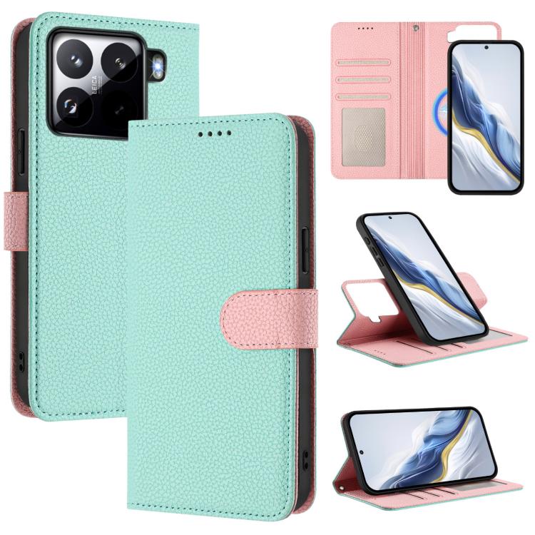 Detachable Litchi Texture Magnetic Vegan Leather Phone Case, For Xiaomi 15 Pro, For Xiaomi 15, For Xiaomi 14T Pro, For Xiaomi 14T, For Xiaomi 14 Ultra
