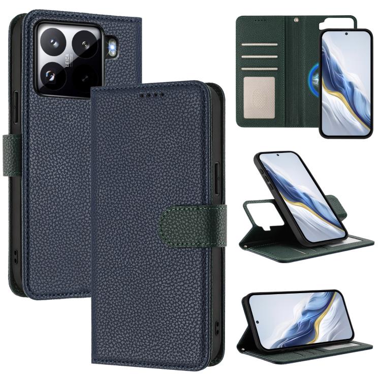 Detachable Litchi Texture Magnetic Vegan Leather Phone Case, For Xiaomi 15 Pro, For Xiaomi 15, For Xiaomi 14T Pro, For Xiaomi 14T, For Xiaomi 14 Ultra