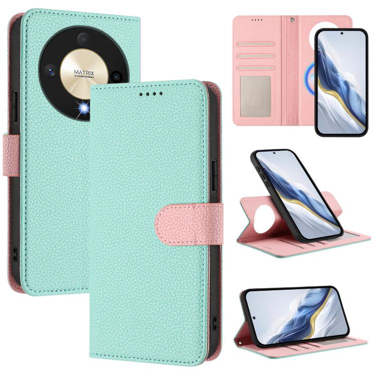 Detachable Litchi Texture Magnetic Vegan Leather Phone Case, For Honor X8b, For Honor X9b / Magic6 Lite, For Honor X7b / Play 8T