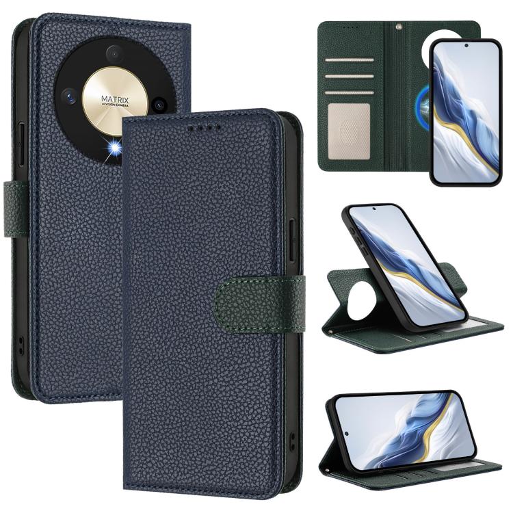 Detachable Litchi Texture Magnetic Vegan Leather Phone Case, For Honor X8b, For Honor X9b / Magic6 Lite, For Honor X7b / Play 8T