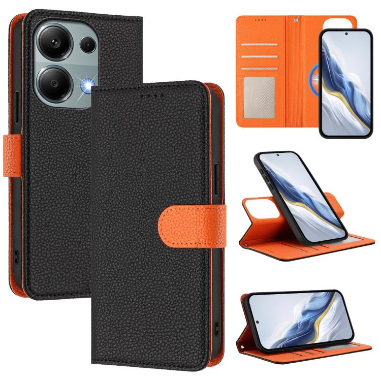 Detachable Litchi Texture Magnetic Vegan Leather Phone Case, For Redmi 14C 4G / 14R 5G / Poco C75, For Redmi Note 14 5G Global, For Redmi Note 14 Pro+ 5G Global, For Redmi Note 14 Pro 5G Global, For Redmi 13 4G / 5G / Note 13R                          ...