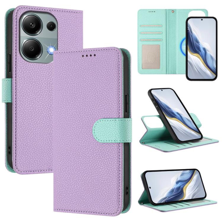Detachable Litchi Texture Magnetic Vegan Leather Phone Case, For Redmi 14C 4G / 14R 5G / Poco C75, For Redmi Note 14 5G Global, For Redmi Note 14 Pro+ 5G Global, For Redmi Note 14 Pro 5G Global, For Redmi 13 4G / 5G / Note 13R                          ...