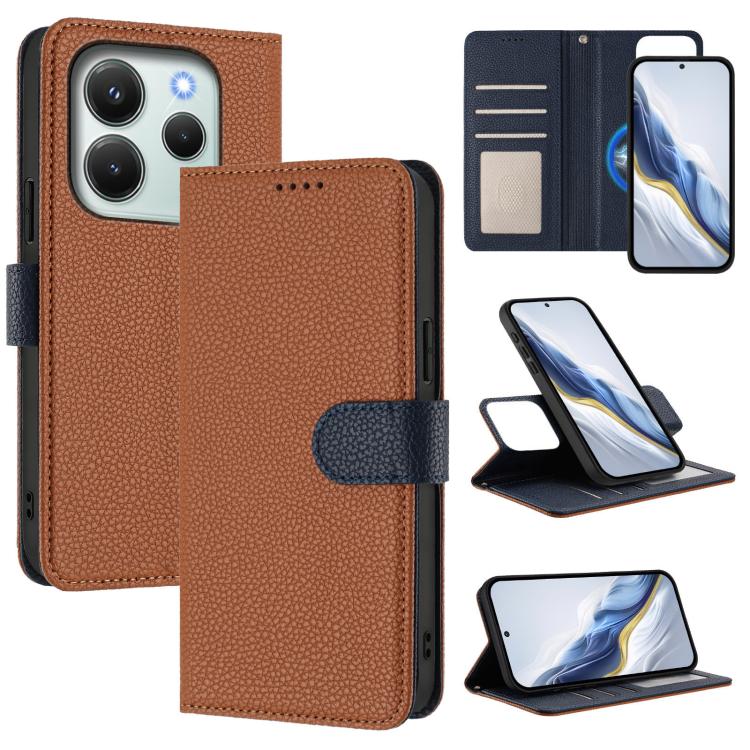 Detachable Litchi Texture Magnetic Vegan Leather Phone Case, For Redmi 14C 4G / 14R 5G / Poco C75, For Redmi Note 14 5G Global, For Redmi Note 14 Pro+ 5G Global, For Redmi Note 14 Pro 5G Global, For Redmi 13 4G / 5G / Note 13R                          ...