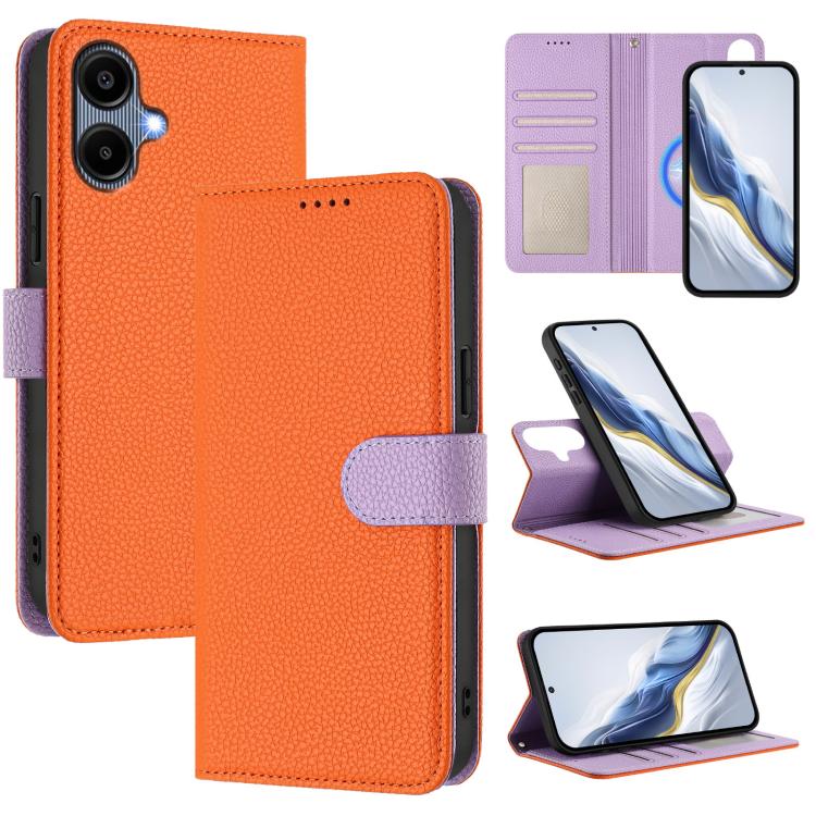 Detachable Litchi Texture Magnetic Vegan Leather Phone Case, For Samsung Galaxy A17 5G / 4G, For Samsung Galaxy A07 5G / 4G, For Samsung Galaxy A06 5G / 4G, For Samsung Galaxy A56 5G, For Samsung Galaxy A26 5G, For Samsung Galaxy A36 5G                ...