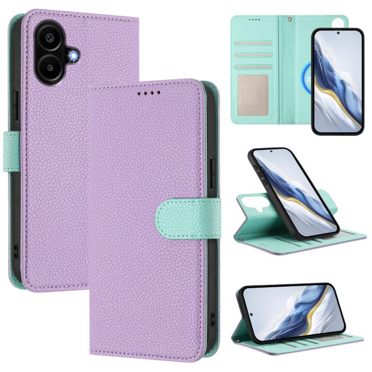 Detachable Litchi Texture Magnetic Vegan Leather Phone Case, For Samsung Galaxy A17 5G / 4G, For Samsung Galaxy A07 5G / 4G, For Samsung Galaxy A06 5G / 4G, For Samsung Galaxy A56 5G, For Samsung Galaxy A26 5G, For Samsung Galaxy A36 5G                ...