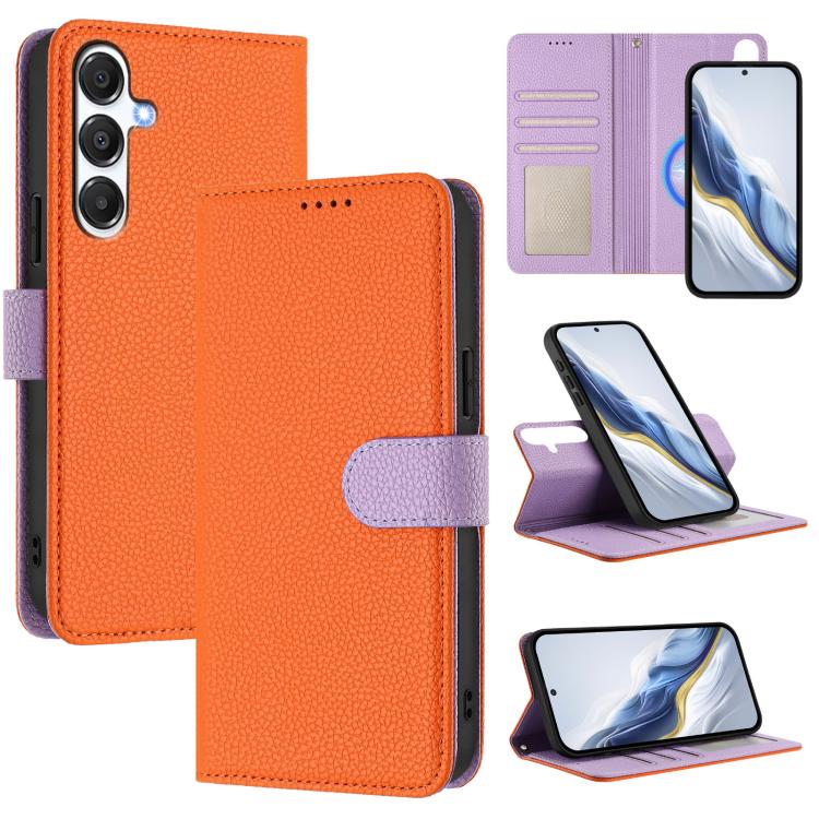 Detachable Litchi Texture Magnetic Vegan Leather Phone Case, For Samsung Galaxy A17 5G / 4G, For Samsung Galaxy A07 5G / 4G, For Samsung Galaxy A06 5G / 4G, For Samsung Galaxy A56 5G, For Samsung Galaxy A26 5G, For Samsung Galaxy A36 5G                ...