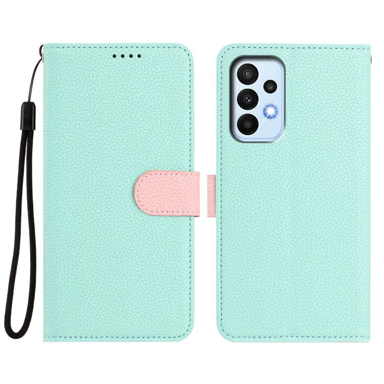 Detachable Litchi Texture Magnetic Vegan Leather Phone Case, For Samsung Galaxy A32 5G