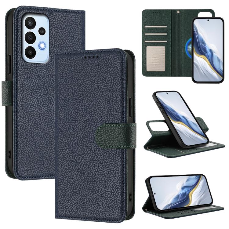 Detachable Litchi Texture Magnetic Vegan Leather Phone Case, For Samsung Galaxy A32 5G