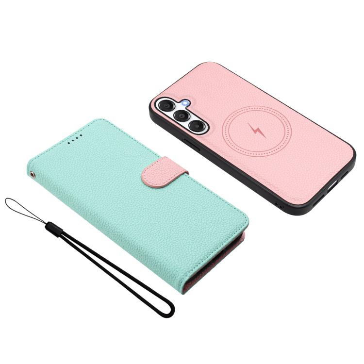 Detachable Litchi Texture Magnetic Vegan Leather Phone Case, For Samsung Galaxy A15 5G / 4G, For Samsung Galaxy A55 5G, For Samsung Galaxy A35 5G, For Samsung Galaxy A05, For Samsung Galaxy A05s, For Samsung Galaxy A24 5G / 4G                          ...