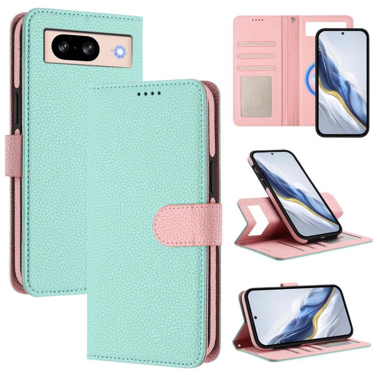 Detachable Litchi Texture Magnetic Side-Patch Vegan Leather Phone Case, For Google Pixel 10 Pro XL, For Google Pixel 10 / 10 Pro, For Google Pixel 9 Pro XL, For Google Pixel 9 / 9 Pro, For Google Pixel 8 Pro, For Google Pixel 8