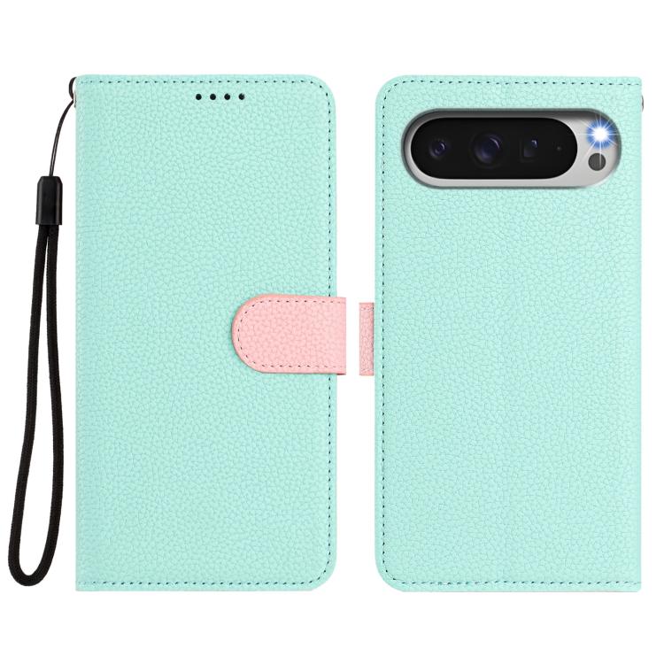 Detachable Litchi Texture Magnetic Side-Patch Vegan Leather Phone Case, For Google Pixel 10 Pro XL, For Google Pixel 10 / 10 Pro, For Google Pixel 9 Pro XL, For Google Pixel 9 / 9 Pro, For Google Pixel 8 Pro, For Google Pixel 8