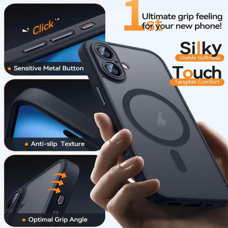XDcase Skin Feel Magnetic Frosted Phone Case with Lens Film, For iPhone 13, For iPhone 12 Pro Max