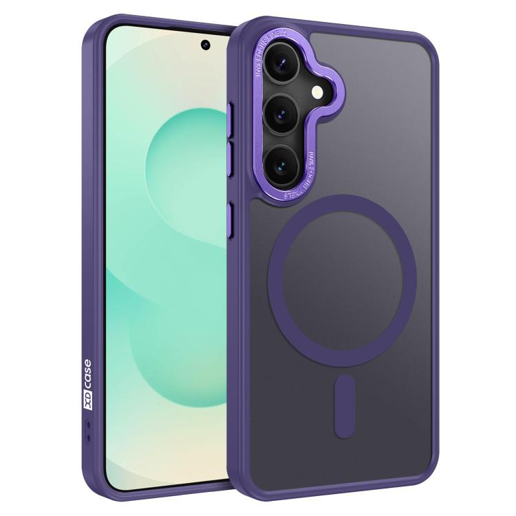 XDcase Metal Lens Frame Skin Feel Magnetic Phone Case, For Samsung Galaxy S25 5G, For Samsung Galaxy S25+ 5G, For Samsung Galaxy S25 Ultra 5G, For Samsung Galaxy S24 Ultra 5G, For Samsung Galaxy S24+ 5G