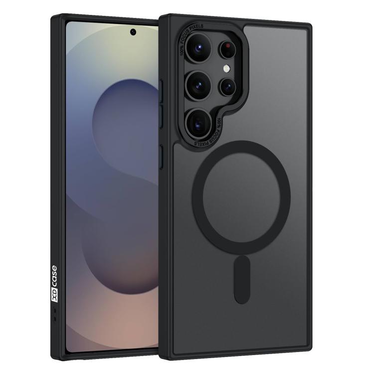 XDcase Metal Lens Frame Skin Feel Magnetic Phone Case, For Samsung Galaxy S25 5G, For Samsung Galaxy S25+ 5G, For Samsung Galaxy S25 Ultra 5G, For Samsung Galaxy S24 Ultra 5G, For Samsung Galaxy S24+ 5G