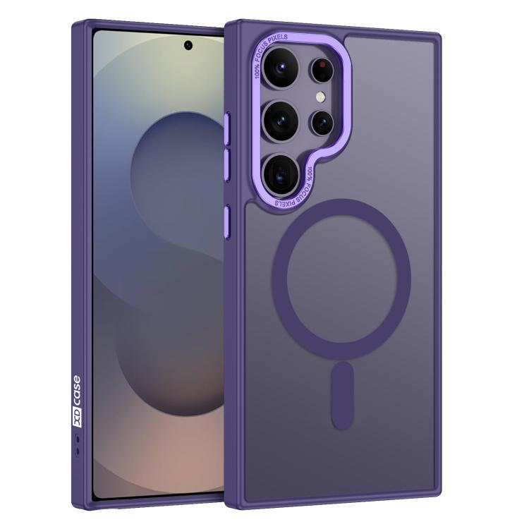 XDcase Metal Lens Frame Skin Feel Magnetic Phone Case, For Samsung Galaxy S25 5G, For Samsung Galaxy S25+ 5G, For Samsung Galaxy S25 Ultra 5G, For Samsung Galaxy S24 Ultra 5G, For Samsung Galaxy S24+ 5G