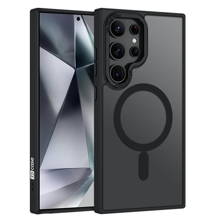XDcase Metal Lens Frame Skin Feel Magnetic Phone Case, For Samsung Galaxy S25 5G, For Samsung Galaxy S25+ 5G, For Samsung Galaxy S25 Ultra 5G, For Samsung Galaxy S24 Ultra 5G, For Samsung Galaxy S24+ 5G