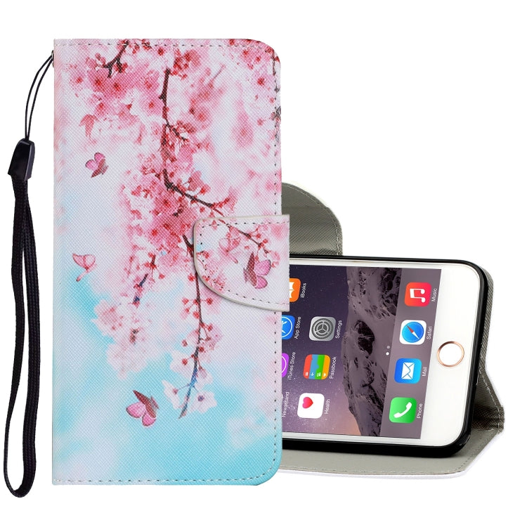 Coloured Drawing Pattern Horizontal Flip PU Leather Case with Holder & Card Slots & Wallet & Lanyard, For iPhone 6 & 6s, For iPhone 6 Plus & 6s Plus, For iPhone 8 Plus & 7 Plus