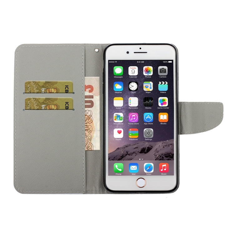 Coloured Drawing Pattern Horizontal Flip PU Leather Case with Holder & Card Slots & Wallet & Lanyard, For iPhone 8 & 7, For iPhone 11, For iPhone 11 Pro