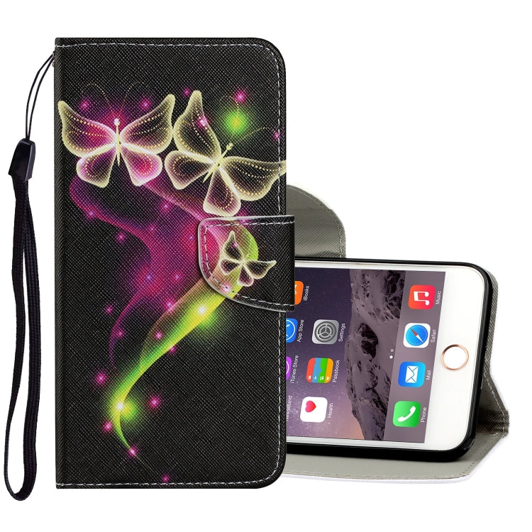 Coloured Drawing Pattern Horizontal Flip PU Leather Case with Holder & Card Slots & Wallet & Lanyard, For iPhone 8 & 7, For iPhone 11, For iPhone 11 Pro