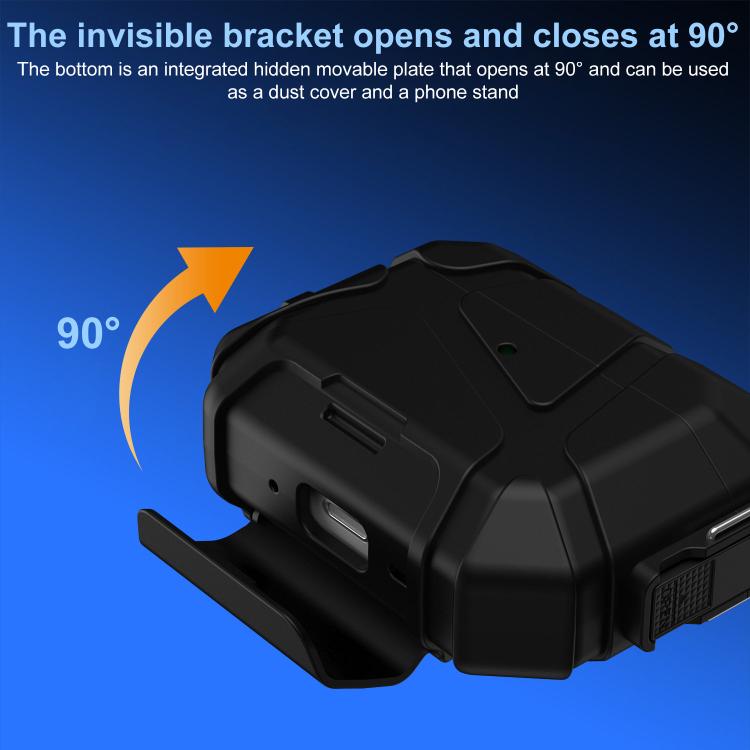 XDcase Football-style Security Lock TPU Earbud Case with Hook & Holder, For AirPods Pro 3, For AirPods 4, For AirPods Pro 2 / 1