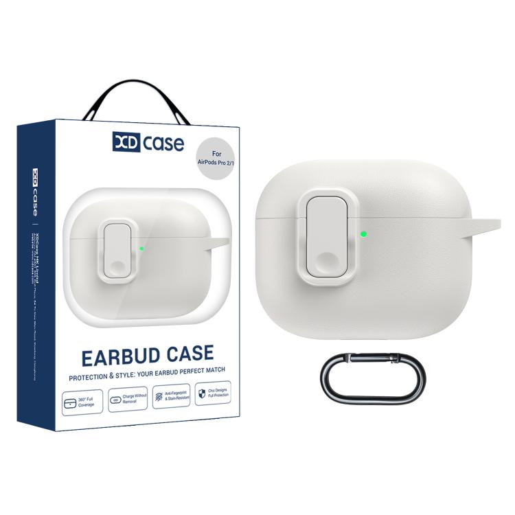 XDcase Faux Leather Texture Security Lock TPU Earbud Case, For AirPods 5 / 4, For AirPods Pro 3, For AirPods Pro 2 / 1