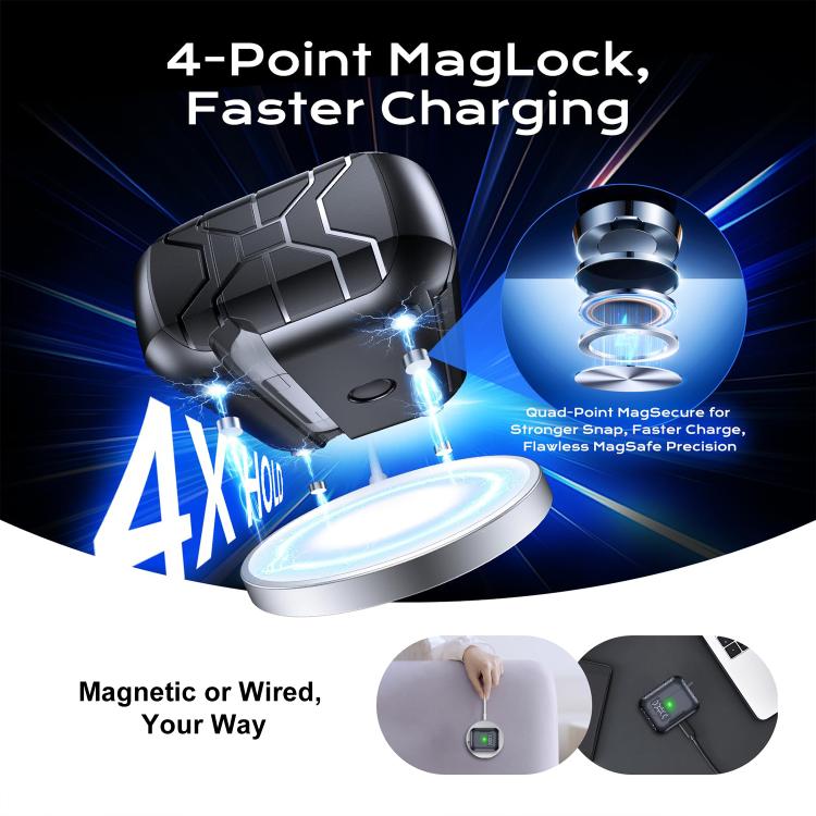 XDcase Auto Pop-Up Magnetic Earbud Case with Holder, For AirPods 5 / 4, For AirPods Pro 3, For AirPods Pro 2 / 1