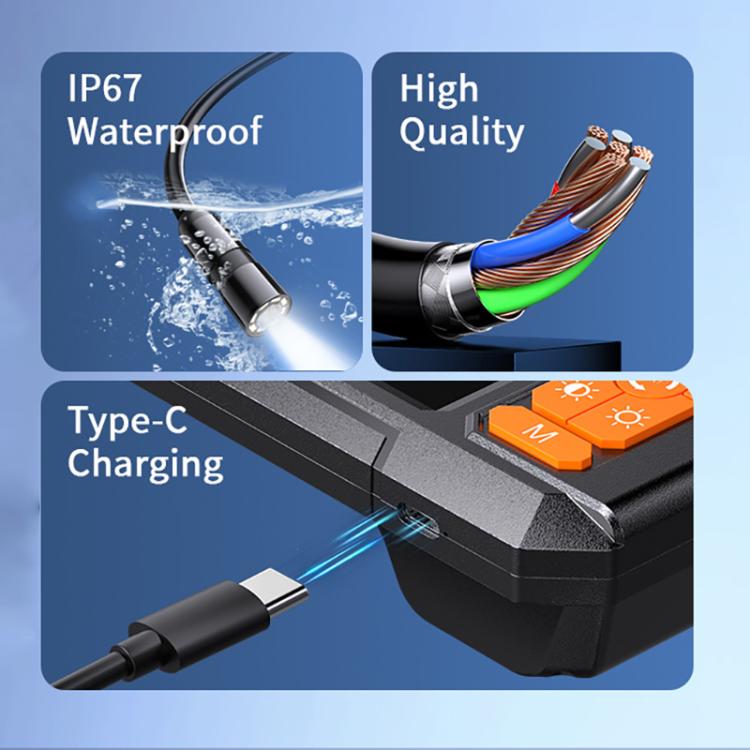 P410 HD 4.3 inch Screen Industrial Endoscope, 8mm Single Lens / 2m, 8mm Single Lens / 5m, 8mm Single Lens / 10m