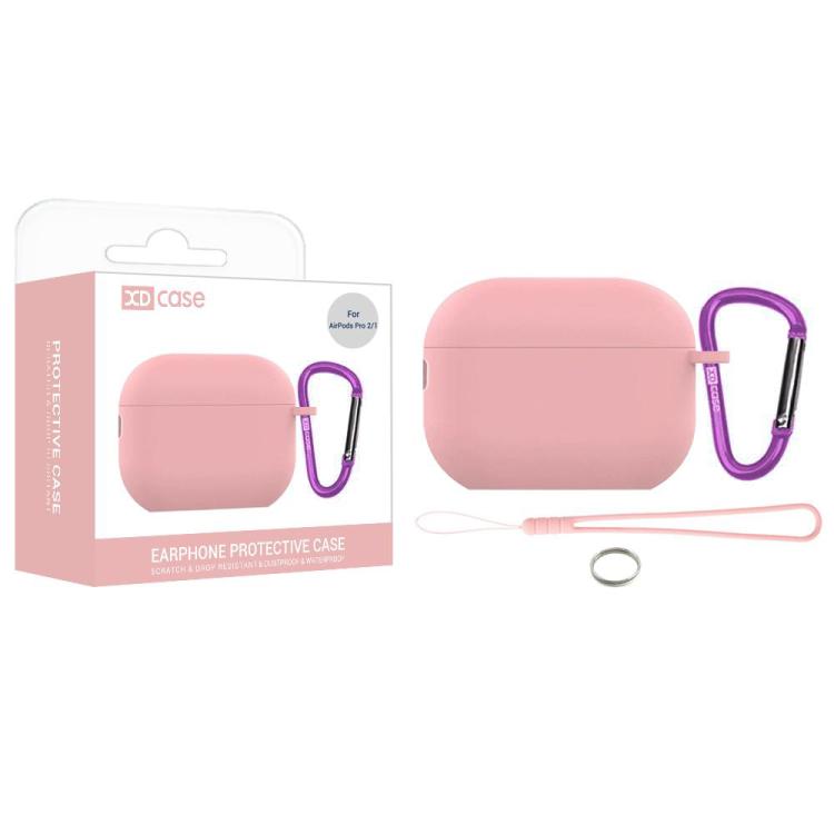 XDcase 2.5mm Thick Silicone Earbud Protective Case with Hook, For AirPods Pro 3, For AirPods 4, For AirPods Pro 2 / 1