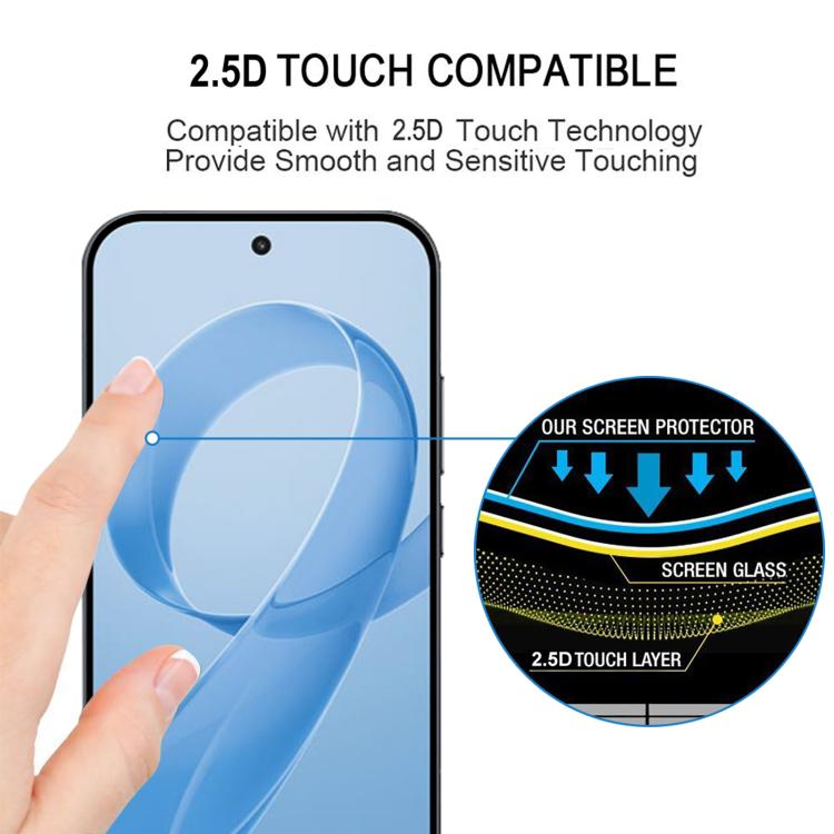 25pcs Supports Unlocking Ultra-thin 0.18mm Full Glue Full Cover Screen Protector Tempered Glass Film, For Redmi K90