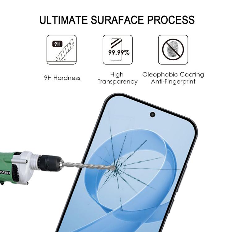 25pcs Supports Unlocking Ultra-thin 0.18mm Full Glue Full Cover Screen Protector Tempered Glass Film, For Redmi K90